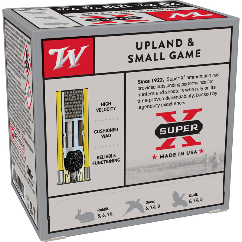 Winchester Ammunition Super-X 20 Gauge 2.75 in #7.5 Shot Shotshell Shotgun Ammo - 25rd Box - Image 2