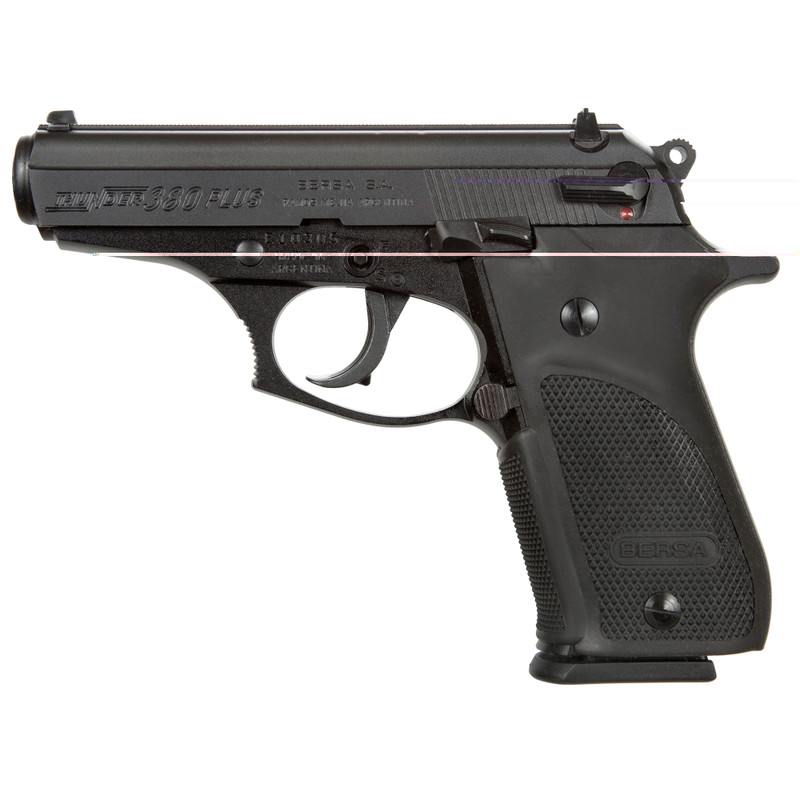 Bersa Thunder Plus 3.5" 380 ACP 15rd Semi-Auto Compact Pistol, Matte Black