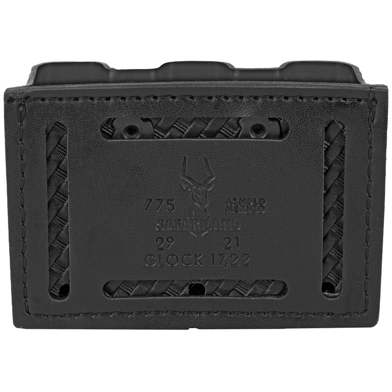 Safariland 775 Slimline Glock 17 Triple Magazine Pouch STX Basketweave - Black - additional view 2