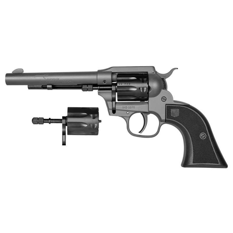 Diamondback Sidekick 22 LR / 22 WMR Revolver - 5.5in, 9rd, Dark Gray Cerakote, Single/Double Action