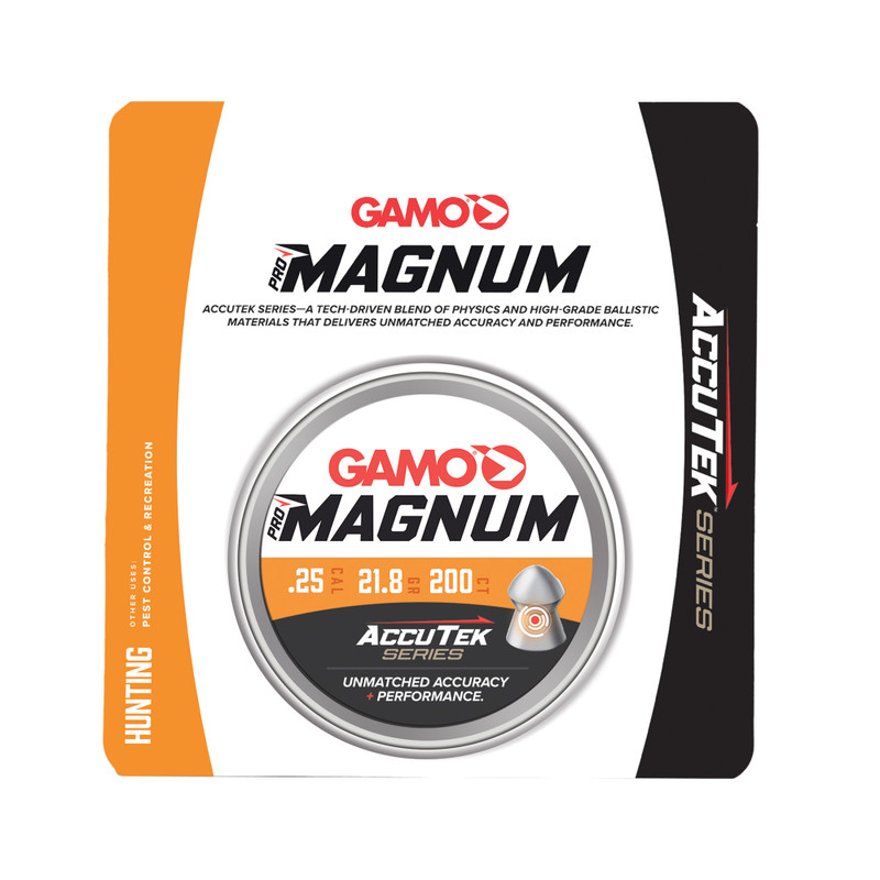 Gamo Accutek Pro Magnum .25 Pellets 200ct - View 1