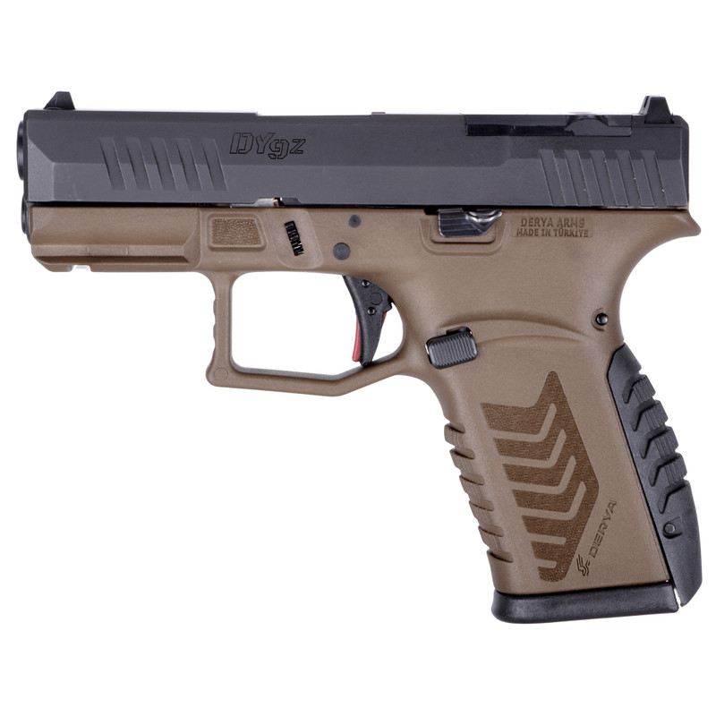 Derya DY9Z 3.5" 9mm 15rd Sub-Compact Pistol Bronze - View 1