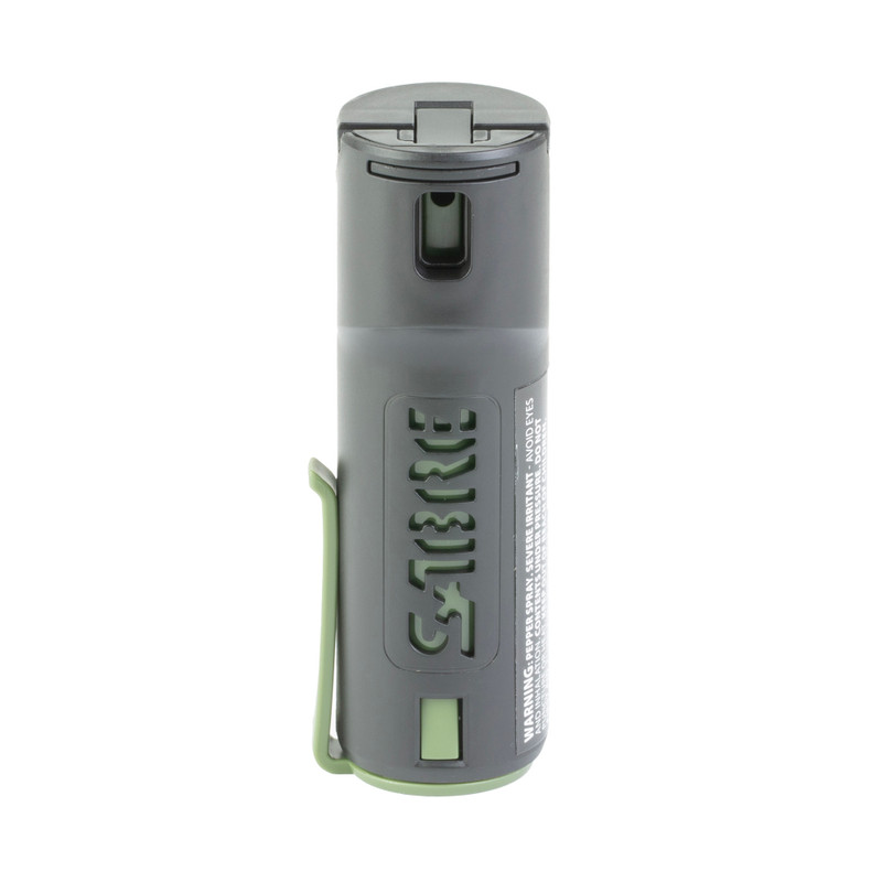 Sabre Flip-Top Pepper Spray with Belt Clip Black .54oz - View 1