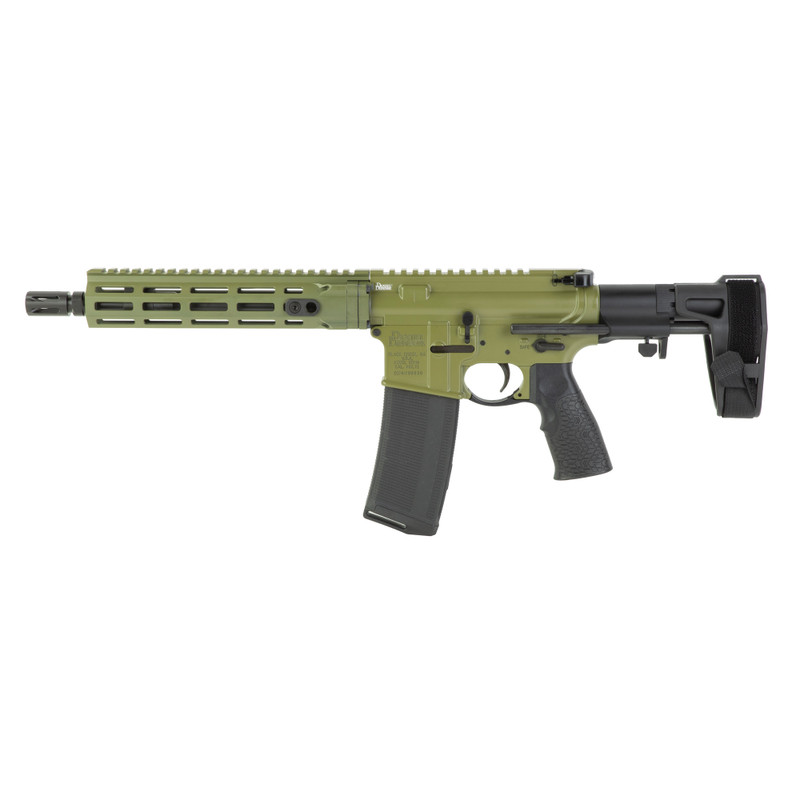 Daniel Defense DDM4 5.56 NATO 10.3in 30rd AR Pistol with Maxim PDW Brace Bazooka Green - View 1