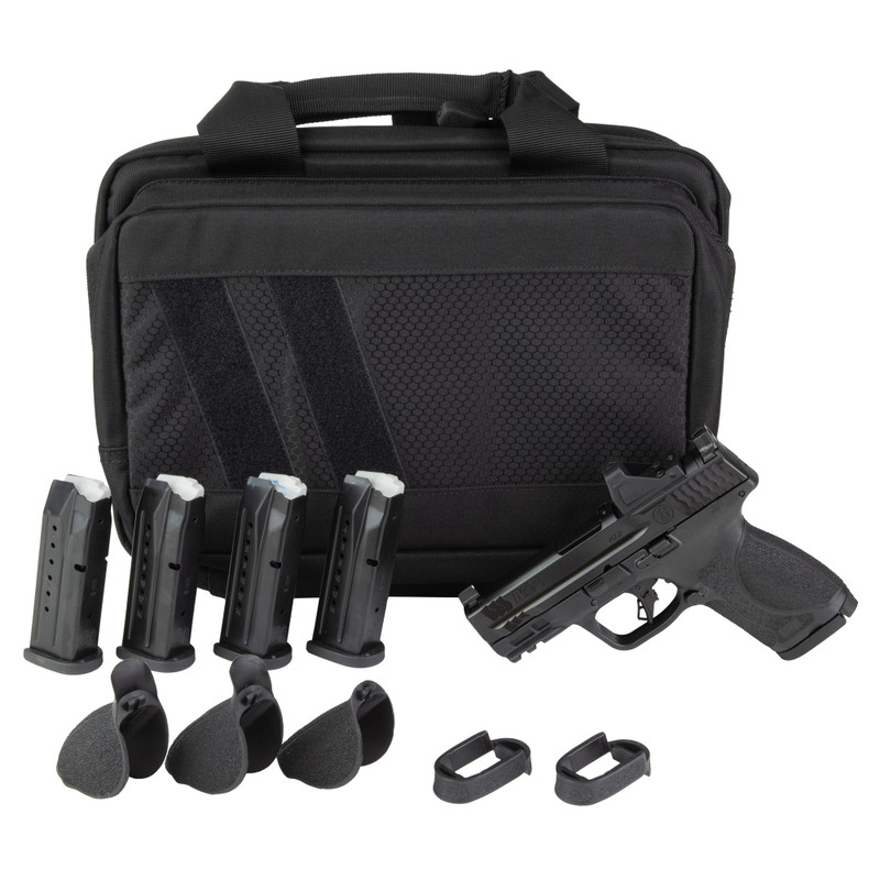 Smith & Wesson M&P M2.0 Compact 9mm 3.6in 15rd Striker Fired Semi-Auto Pistol Optics Ready Black Bundle with Viridian RFX11 Green Dot and 5 Magazines - View 1