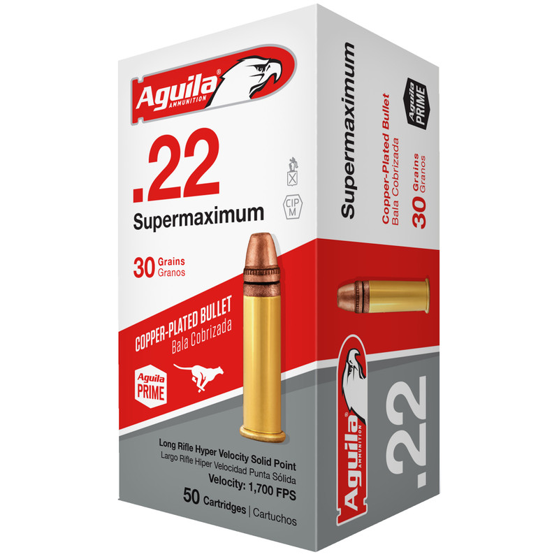 Buy Supermaximum Hyper Velocity | 22 LR Cal | 30 Grain | Solid Point | Rimfire Ammo at the best prices only on utfirearms.com