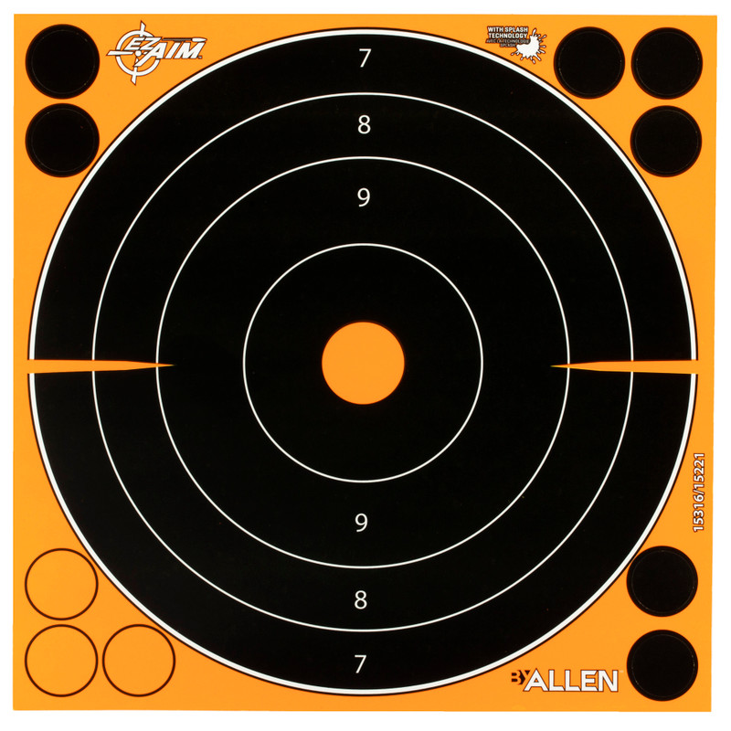 Buy EZ Aim 8-Inch x 8-Inch Bullseye - 30 Pack at the best prices only on utfirearms.com