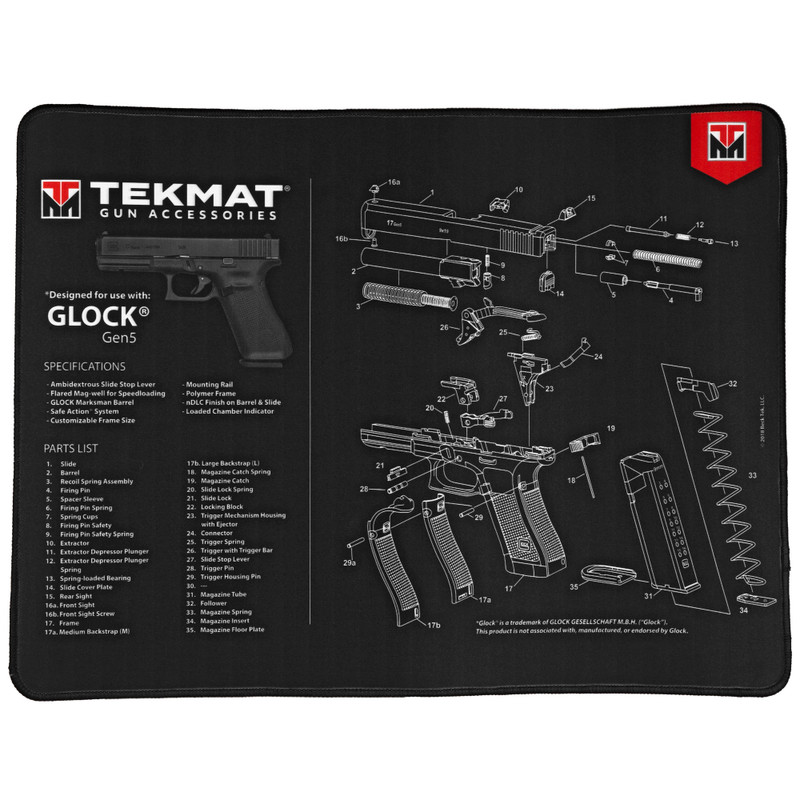 Buy Tekmat Ultra Pistol Mat for Glock Gen5 at the best prices only on utfirearms.com