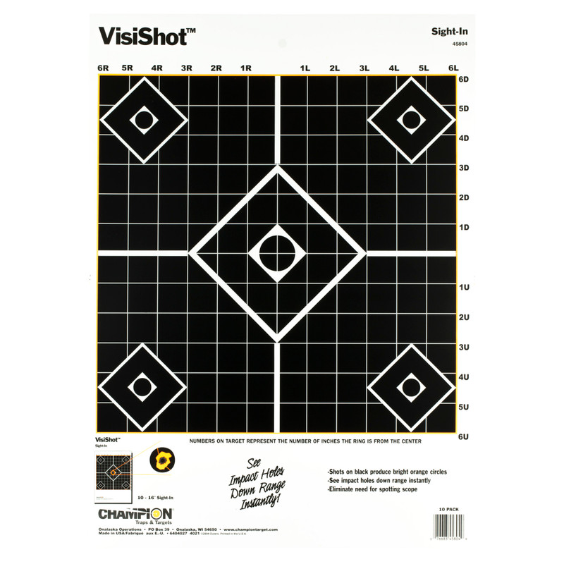 Buy Champion VisiShot Sight-In 10 Pack at the best prices only on utfirearms.com