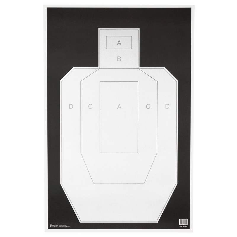 Buy IPSC Practical Shooting Cardboard Target - 100 Pack at the best prices only on utfirearms.com