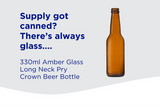 Supply got canned? There’s always glass….