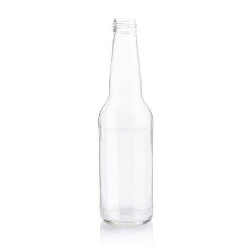 330ml Flint Glass Long Neck Carbonated Beverage Bottle 28mm Alcoa Finish