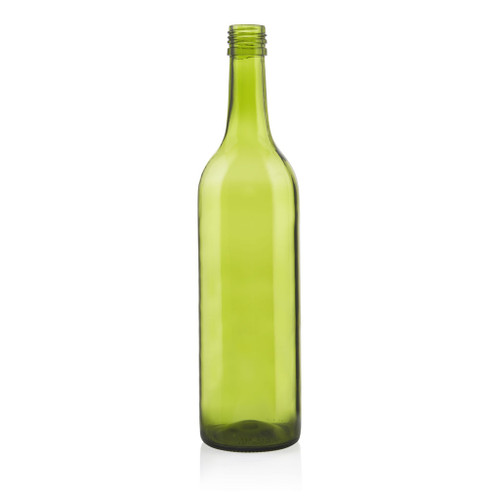 750ml French Green Glass Lightweight Punted Claret Bottle BVS Finish