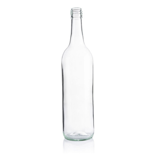 750ml Flint Glass 376g Punted Claret Bottle BVS Finish