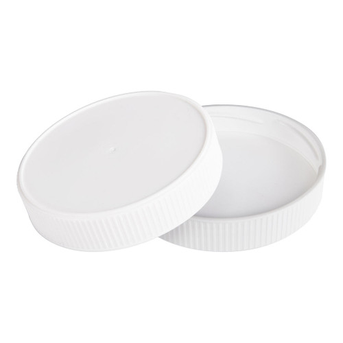 100mm White Plastic Twist Cap with Liner