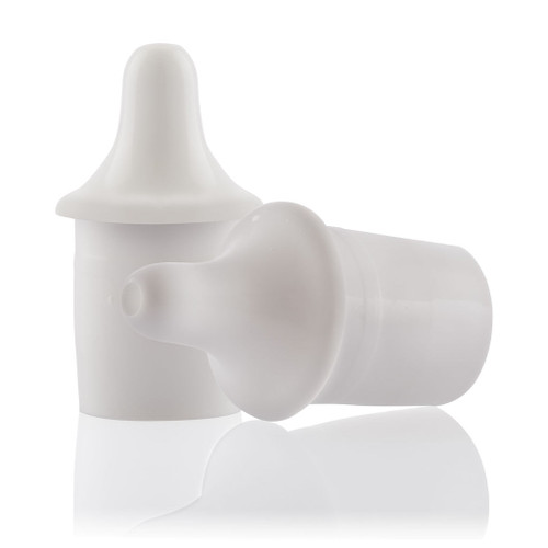 15mm White Plastic Eye Dropper Nozzle with Lock Ring