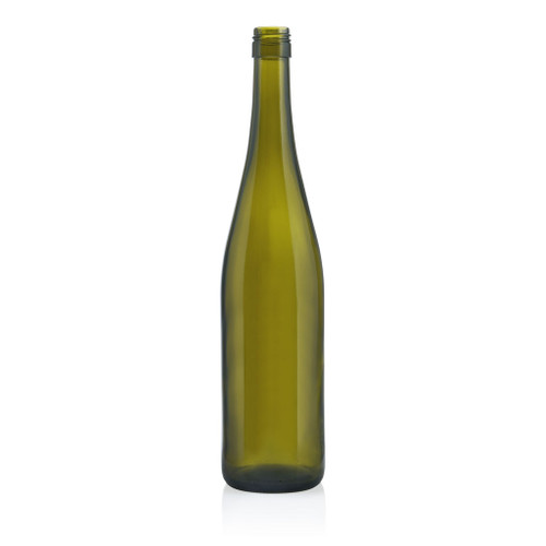 750ml Antique Green Glass Riesling Bottle BVS Finish