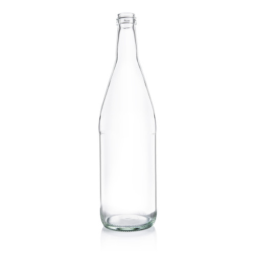 750ml Flint Glass Mineral Water Bottle 28mm Alcoa Finish - Pallet