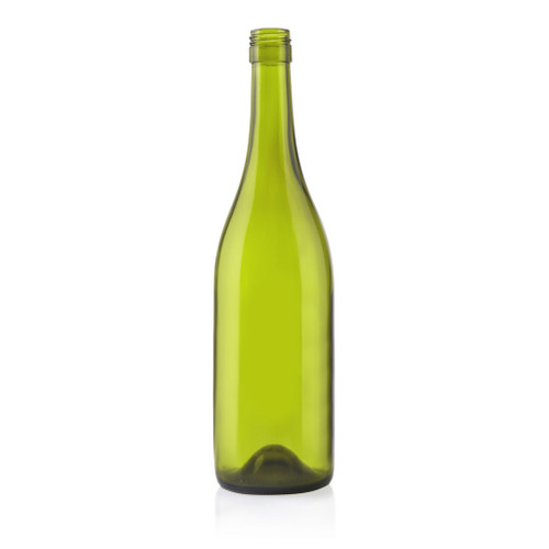 750ml French Green Glass Punted Burgundy Bottle BVS Finish