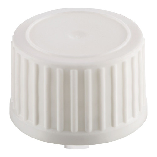 18mm White Plastic Screw Cap with Dropper Plug