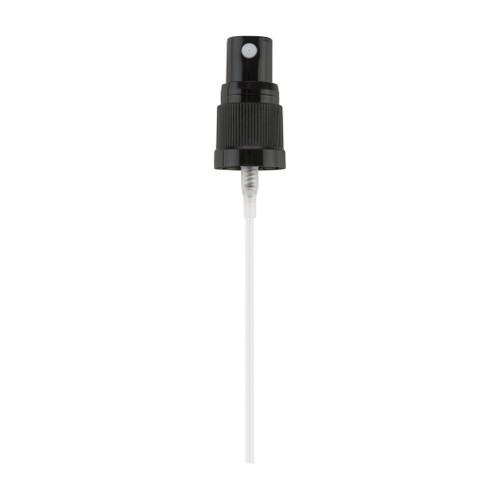 18mm Black Plastic Fine Mist Spray 110mm Diptube