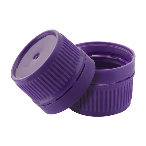 24mm Purple Tamper Evident Screw Cap with Liner