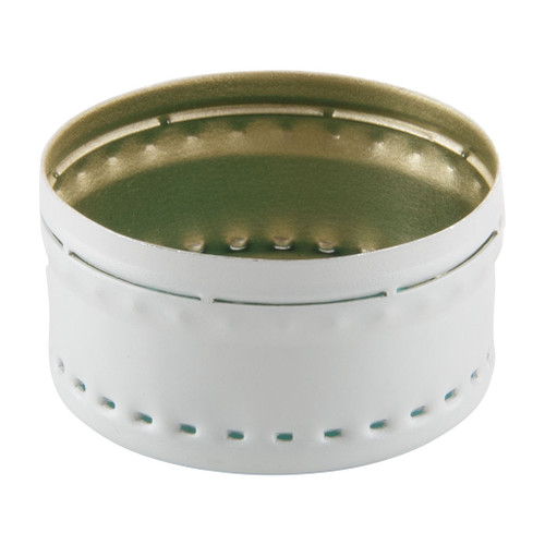 28mm White Metal Tamper Evident Machine Applied Cap