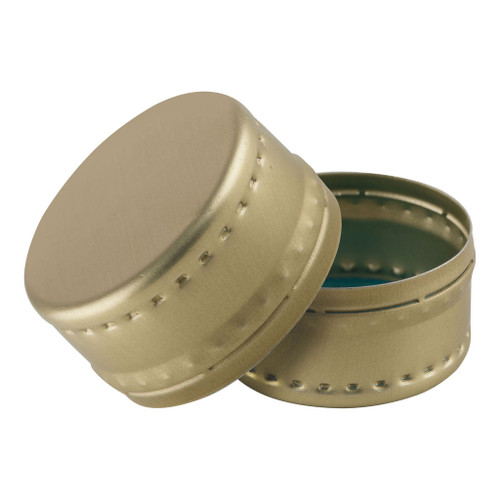 28mm Gold Aluminium Tamper Evident Roll-On Cap