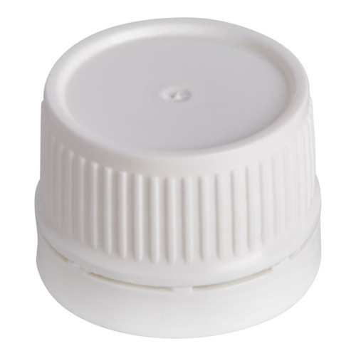 24mm White Plastic Tamper Evident Screw Cap with EPE Liner