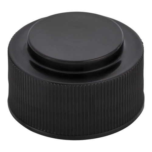 28mm 410 Black Plastic Snap & Screw Cap with Pourer Plug