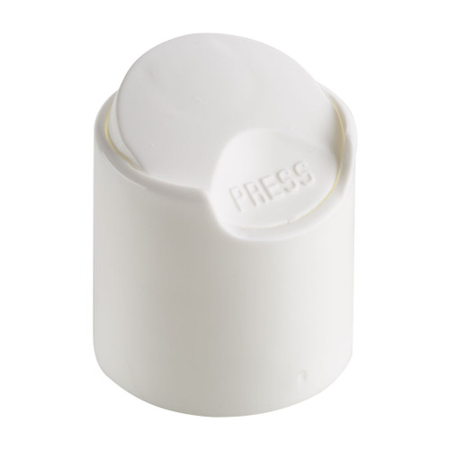 28mm 410 White Plastic Disc Top Cap