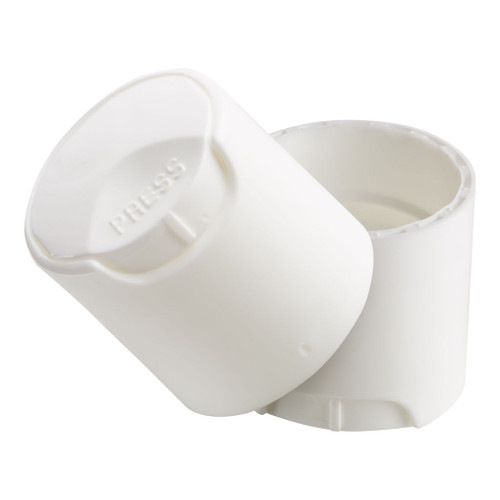 28mm 410 White Plastic Disc Top Cap