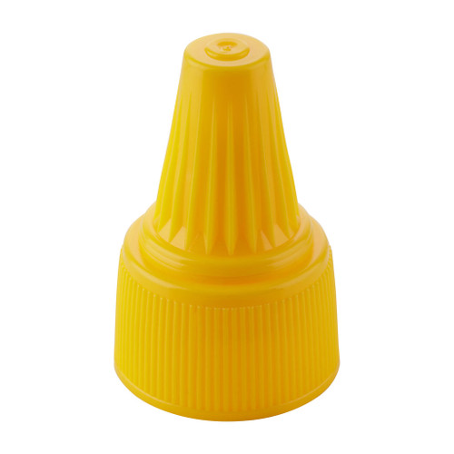 28mm Yellow Plastic 'Twist Open/Close' Screw Cap