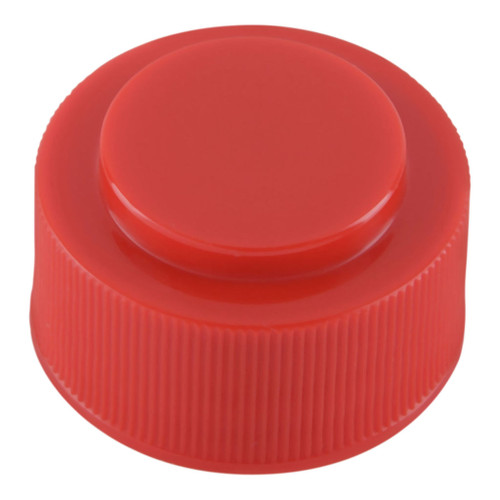 28mm 410 Red Plastic Snap & Screw Cap with Pourer Plug