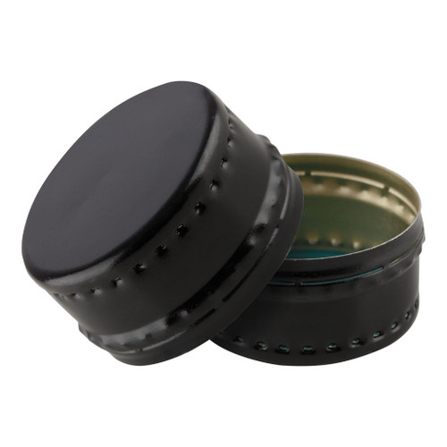 28mm Black Aluminium Tamper Evident Roll-On Cap