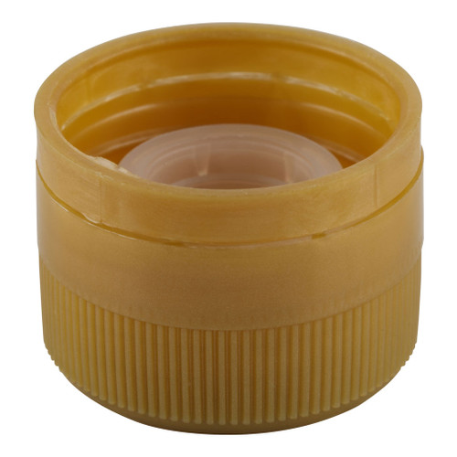31.5mm Gold Plastic Tamper Evident Screw Cap with Pourer Plug