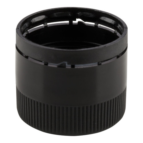 31.5mm Black Plastic Tamper Evident Screw Cap with Pourer Plug