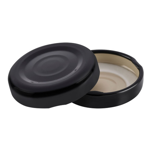 38mm Black Metal Button Twist Cap