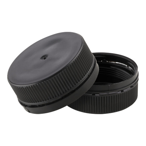 38mm Black Plastic Tamper Evident Petloc Cap