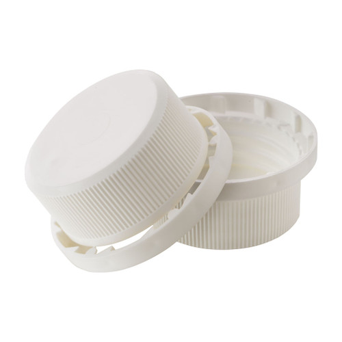 38mm 410 White Plastic Tamper Evident Screw Cap with Liner