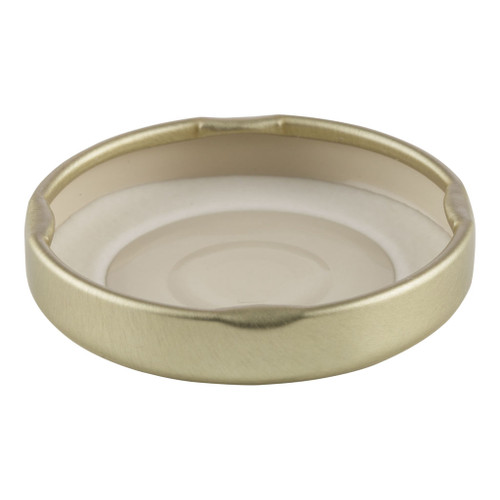 43mm Gold Metal Button Twist Cap