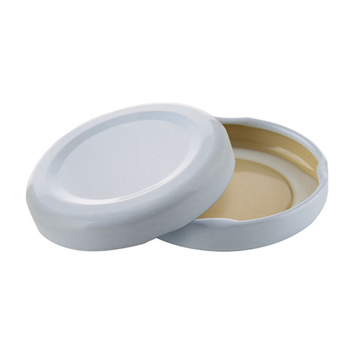 48mm White Metal Twist Cap