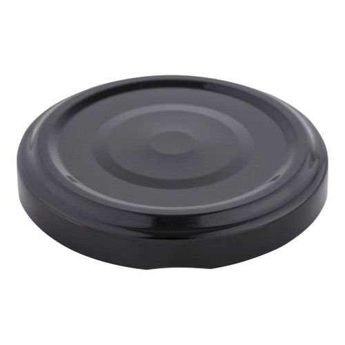 58mm Black Metal Button Twist Cap