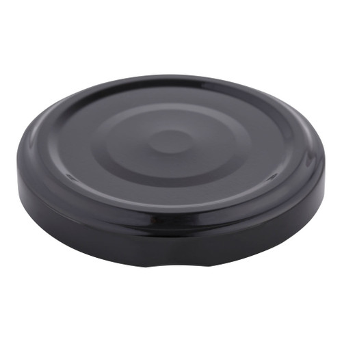 58mm Black Metal Button Twist Cap