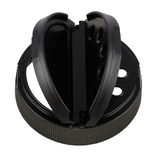 63mm Black Plastic 7-Hole Shaker Pourer Cap
