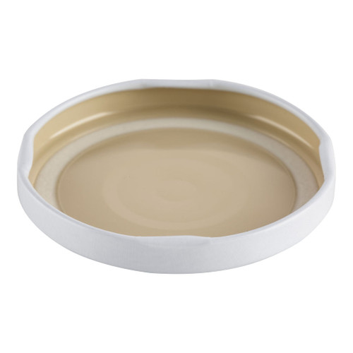 63mm White Metal Button Twist Cap