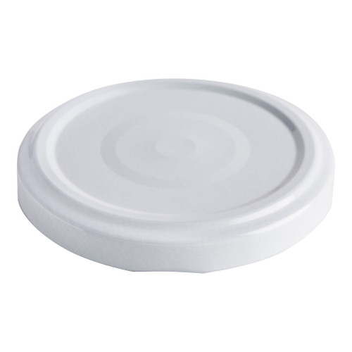 63mm White Metal Button Twist Cap