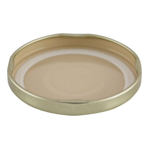 63mm Gold Metal Button Twist Cap