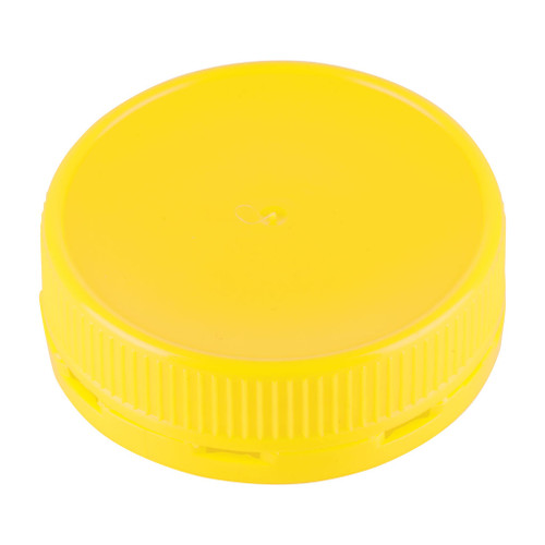 63mm Yellow Plastic Crabclaw Tamper Evident Screw Cap