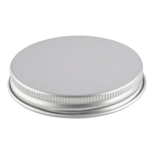 63mm Silver Aluminium Screw Cap with Liner
